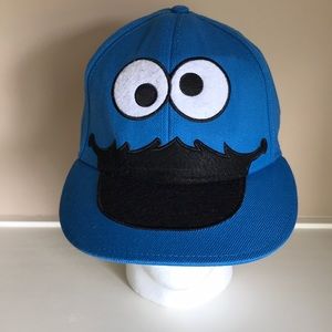 Cookie Monster baseball hat large blue